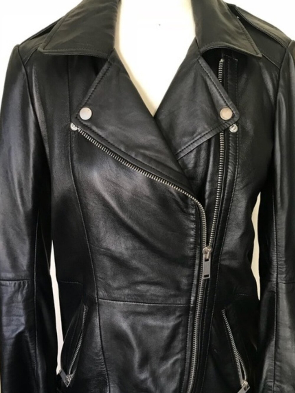 Genuine Leather Moto Jacket